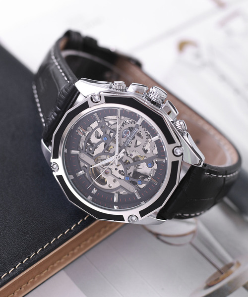 TABI PAL（タビパル）の「スケルトン ウオッチ（アナログ腕時計・メンズ・A/B/C/D/E/F/M/N/O/G/H/I/J/K/L・FREE）」の13枚目の写真