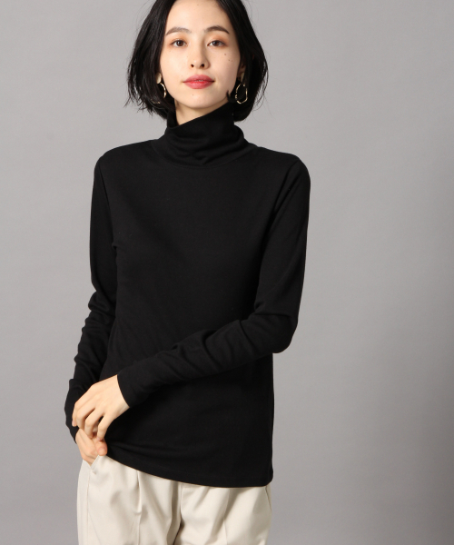 LOWRYS FARM（ローリーズファーム）の「ＢＡＳＩＣフライスタートル　856527（Tシャツ/カットソー・レディース・ブラウン/ブラック系その他/グリーン系その他/ブラック/オフホワイト・FREE）」の3枚目の写真