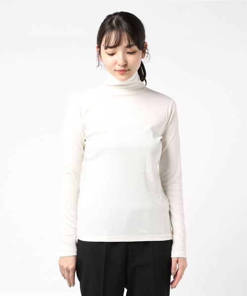 LOWRYS FARM（ローリーズファーム）の「ＢＡＳＩＣフライスタートル　856527（Tシャツ/カットソー・レディース・ブラウン/ブラック系その他/グリーン系その他/ブラック/オフホワイト・FREE）」の8枚目の写真