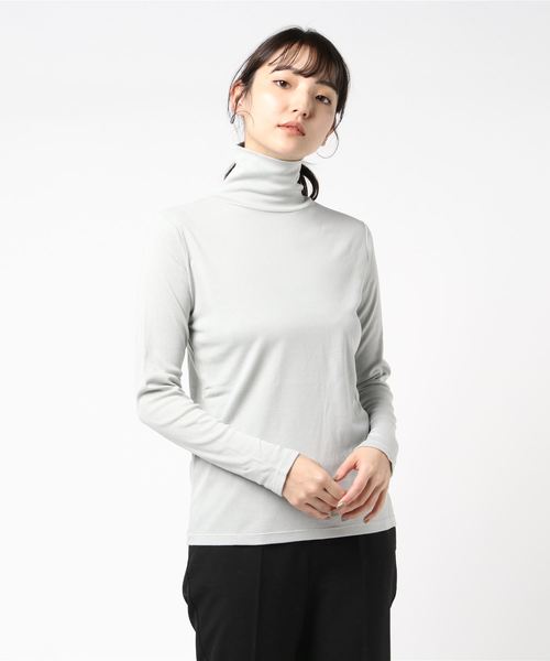 LOWRYS FARM（ローリーズファーム）の「ＢＡＳＩＣフライスタートル　856527（Tシャツ/カットソー・レディース・ブラウン/ブラック系その他/グリーン系その他/ブラック/オフホワイト・FREE）」の10枚目の写真