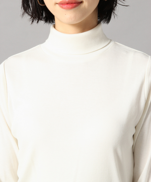 LOWRYS FARM（ローリーズファーム）の「ＢＡＳＩＣフライスタートル　856527（Tシャツ/カットソー・レディース・ブラウン/ブラック系その他/グリーン系その他/ブラック/オフホワイト・FREE）」の13枚目の写真