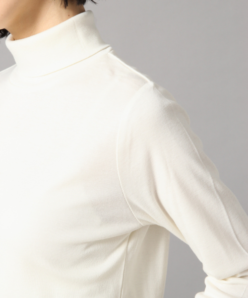 LOWRYS FARM（ローリーズファーム）の「ＢＡＳＩＣフライスタートル　856527（Tシャツ/カットソー・レディース・ブラウン/ブラック系その他/グリーン系その他/ブラック/オフホワイト・FREE）」の14枚目の写真