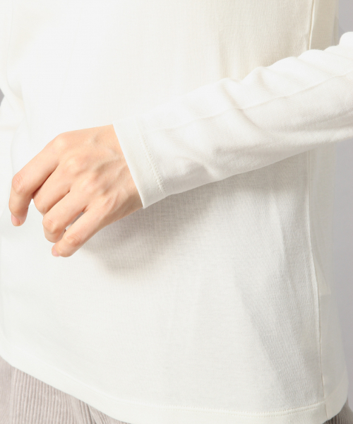 LOWRYS FARM（ローリーズファーム）の「ＢＡＳＩＣフライスタートル　856527（Tシャツ/カットソー・レディース・ブラウン/ブラック系その他/グリーン系その他/ブラック/オフホワイト・FREE）」の15枚目の写真