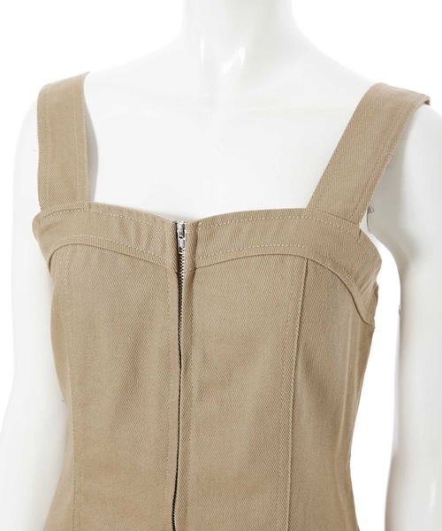 fifth（フィフス）の「バックシャーリングジャンパースカート（ワンピース・レディース・ブラウン/ベージュ・MEDIUM）」の9枚目の写真