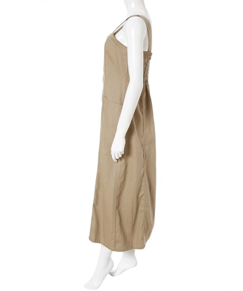 fifth（フィフス）の「バックシャーリングジャンパースカート（ワンピース・レディース・ブラウン/ベージュ・MEDIUM）」の11枚目の写真