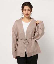DouDou | ストレッチ紐ベルト付カーディガン(カーディガン/ボレロ)