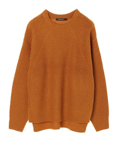 AMERICAN HOLIC（アメリカンホリック）の「片畦減らし目クルーネックニットプルオーバー　＊（ニット/セーター・レディース・ネイビー/ブルー/アイボリー/マスタード・M/L）」の16枚目の写真