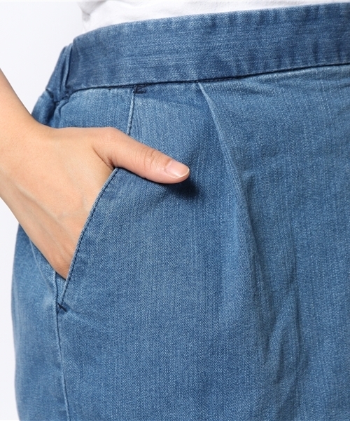 OUTLET(アウトレット)の「【CIAOPANIC TYPY】スラブデニムストレッチスカート(デニムスカート・レディース・ブルー/ホワイト・LARGE/MEDIUM/SMALL)」の9枚目の写真