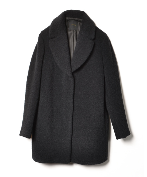 AMERICAN RAG CIE(アメリカンラグシー)の「ベビーアルパカシャギーコート/214-AMR-dms-L142-CO089(その他アウター・レディース・ブラック/ネイビー・FREE)」の6枚目の写真