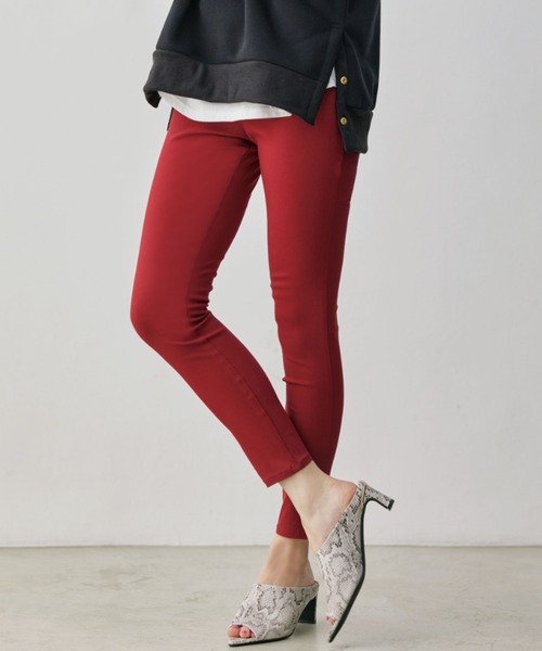 GeeRA（ジーラ）の「美脚スキニーストレッチレギンスパンツ（アンクル丈）（その他パンツ・レディース・ホワイト/カーキ/ブラック/チェック/レッド/ブルー系その他/その他1/ネイビー/パープル/グリーン・MEDIUM/LARGE/XX-LARGE/SMALL/X-LARGE/XXX-LARGE/XXXX-LARGE）」の8枚目の写真