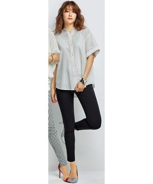 GeeRA（ジーラ）の「美脚スキニーストレッチレギンスパンツ（アンクル丈）（その他パンツ・レディース・ホワイト/カーキ/ブラック/チェック/レッド/ブルー系その他/その他1/ネイビー/パープル/グリーン・MEDIUM/LARGE/XX-LARGE/SMALL/X-LARGE/XXX-LARGE/XXXX-LARGE）」の18枚目の写真