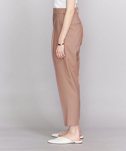 BEAUTY&YOUTH UNITED ARROWS(ビューティーアンドユースユナイテッドアローズ)の「BY∴ オックスフォードタックテーパードパンツ 2 ◆(その他パンツ・レディース・ナチュラル/ネイビー/ピンク・LARGE/SMALL/MEDIUM)」の4枚目の写真