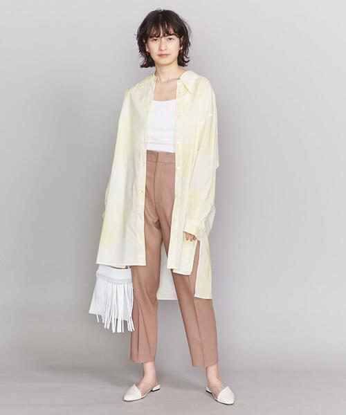 BEAUTY&YOUTH UNITED ARROWS(ビューティーアンドユースユナイテッドアローズ)の「BY∴ オックスフォードタックテーパードパンツ 2 ◆(その他パンツ・レディース・ナチュラル/ネイビー/ピンク・LARGE/SMALL/MEDIUM)」の20枚目の写真