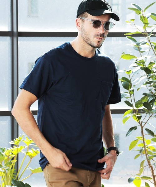 GILDAN(ギルダン)の「GILDAN ギルダン ビッグシルエット USAオーバーサイズ 半袖 ポケット 無地 Tシャツ(Tシャツ/カットソー・メンズ・ホワイト/チャコールグレー/ブラック/ダークグリーン/ライトブルー/アッシュグレー/杢グレー/サンドベージュ/レッド/オレンジ/オレンジ系その他/ライム/ネイビー/マルーン/ロイヤルブルー・MEDIUM/LARGE/X-LARGE/XX-LARGE)」の11枚目の写真