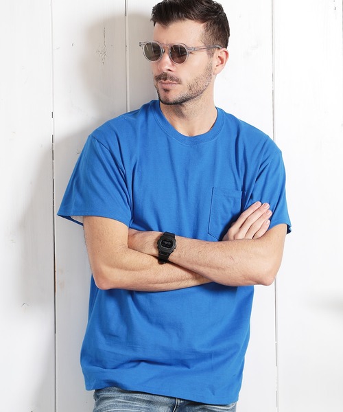 GILDAN(ギルダン)の「GILDAN ギルダン ビッグシルエット USAオーバーサイズ 半袖 ポケット 無地 Tシャツ(Tシャツ/カットソー・メンズ・ホワイト/チャコールグレー/ブラック/ダークグリーン/ライトブルー/アッシュグレー/杢グレー/サンドベージュ/レッド/オレンジ/オレンジ系その他/ライム/ネイビー/マルーン/ロイヤルブルー・MEDIUM/LARGE/X-LARGE/XX-LARGE)」の12枚目の写真