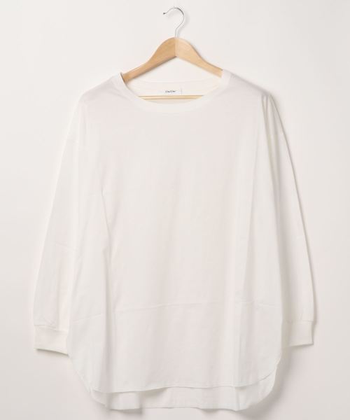 DouDou(ドゥドゥ)の「ニットベスト×Tシャツセット(ニット/セーター・レディース・オフホワイト/ベージュ・FREE)」の4枚目の写真