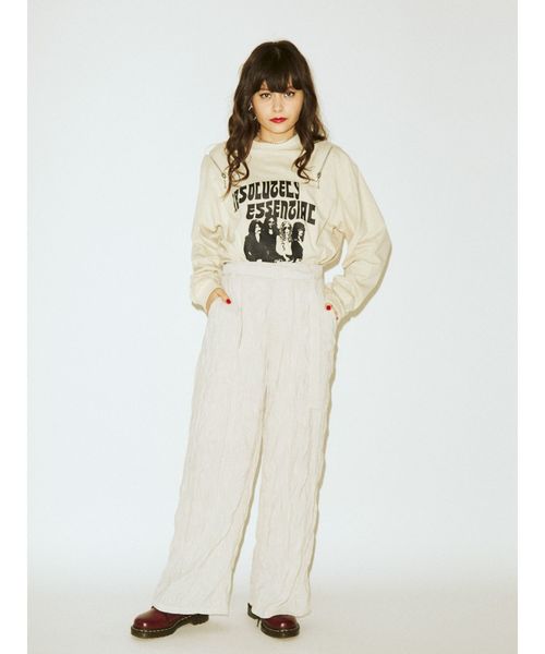 jouetie(ジュエティ)の「リンクルパンツ(その他パンツ・レディース・アイボリー/ブラック/ピンク・MEDIUM)」の15枚目の写真