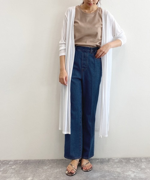 LAKOLE（ラコレ）の「センタークリースセミフレアデニム / LAKOLE（デニムパンツ・レディース・インディゴブルー/ダークインディゴブルー・SMALL/MEDIUM）」の3枚目の写真