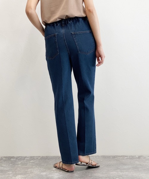 LAKOLE（ラコレ）の「センタークリースセミフレアデニム / LAKOLE（デニムパンツ・レディース・インディゴブルー/ダークインディゴブルー・SMALL/MEDIUM）」の5枚目の写真