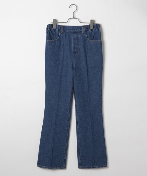 LAKOLE（ラコレ）の「センタークリースセミフレアデニム / LAKOLE（デニムパンツ・レディース・インディゴブルー/ダークインディゴブルー・SMALL/MEDIUM）」の7枚目の写真