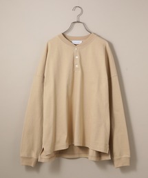 ADAM ET ROPE' | 〈WEB・一部店舗限定〉ヘビーウェイト ドロップショルダー ヘンリーネック L/S Tee(Tシャツ/カットソー)