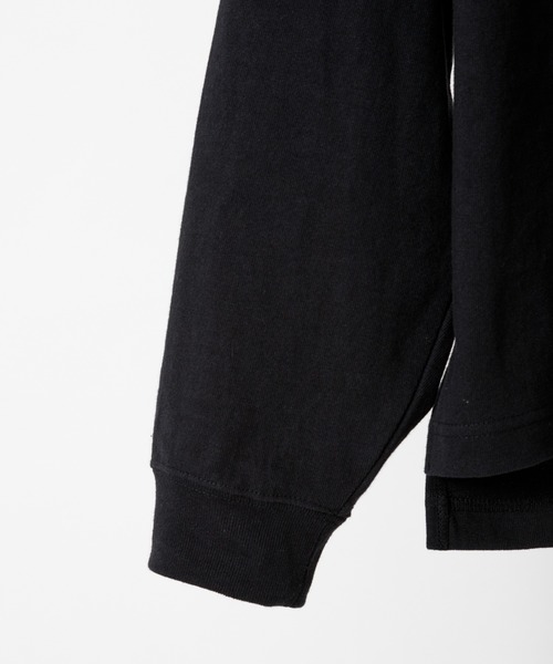 ADAM ET ROPE'(アダムエロペ)の「〈WEB・一部店舗限定〉ヘビーウェイト ドロップショルダー ヘンリーネック L/S Tee(Tシャツ/カットソー・メンズ・ホワイト/ブラック/ベージュ・M/L)」の10枚目の写真