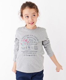 3can4on（サンカンシオン）の「◆【90-150cm】ラベルプリントロンT（Tシャツ/カットソー）」