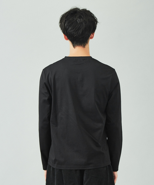 ABAHOUSE GRAY(アバハウスグレイ)の「【Kaepa】Artプリント 長袖Tシャツ(Tシャツ/カットソー・メンズ・ホワイト/ベージュ/グレイッシュブルー/ブラック・46/48)」の7枚目の写真