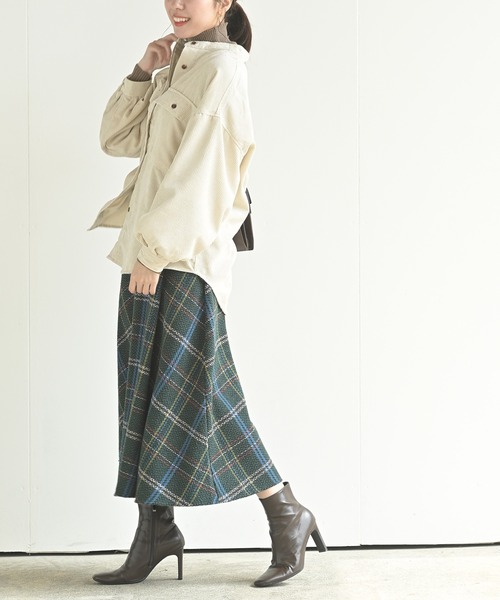rps(アールピーエス)の「ミドルコールバンドカラーシャツチュニック(シャツ/ブラウス・レディース・ベージュ/カーキ/アイボリー/ブラウン/グレイッシュブルー/グレー/ベージュ系その他/モカ/ラベンダー・M)」の18枚目の写真