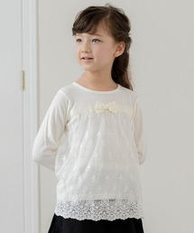 Catherine Cottage | レース切替　リボントップス(Tシャツ/カットソー)