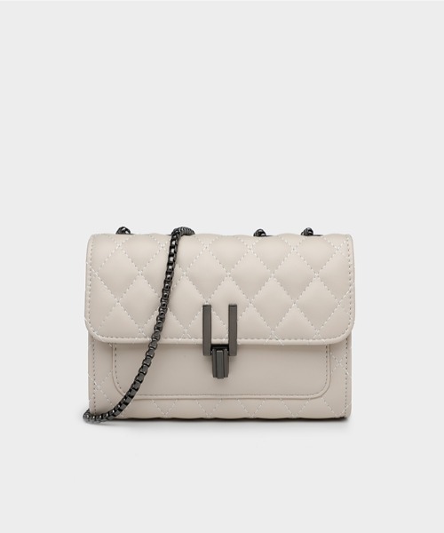 yuue' ( wear )(ユーイ)の「キルティングレザーミニショルダーバッグ(ショルダーバッグ・レディース・ブラック/アイボリー/ミント/オフホワイト/ブルー・FREE)」の14枚目の写真