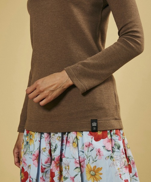 Sov.（ソブ）の「50/1 ORGANIC JERSEY    トップス（Tシャツ/カットソー・レディース・ベージュ/オフホワイト/モカ・38/36）」の14枚目の写真