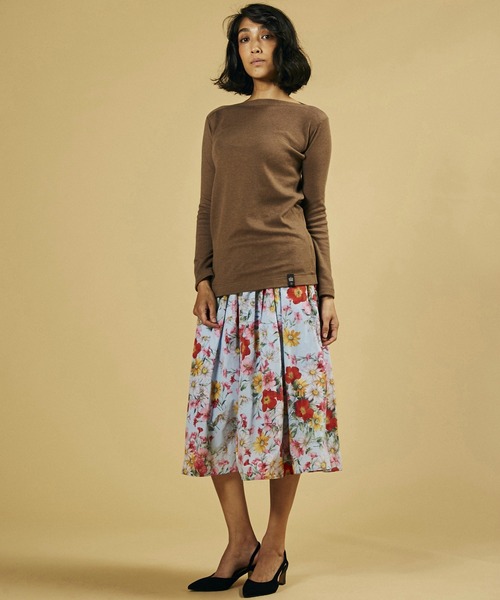 Sov.（ソブ）の「50/1 ORGANIC JERSEY    トップス（Tシャツ/カットソー・レディース・ベージュ/オフホワイト/モカ・38/36）」の6枚目の写真