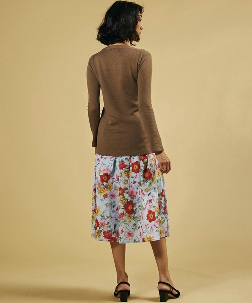 Sov.（ソブ）の「50/1 ORGANIC JERSEY    トップス（Tシャツ/カットソー・レディース・ベージュ/オフホワイト/モカ・38/36）」の15枚目の写真