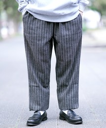 COOKMAN | Cookman クックマン シェフパンツ イージーパンツ ウールミックス ストライプグレー(その他パンツ)