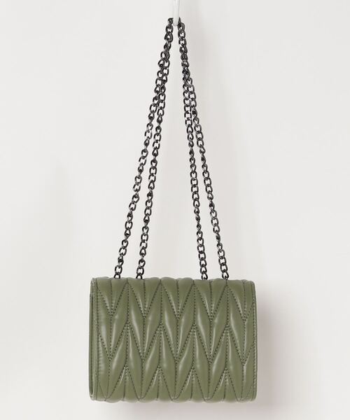 Burner（バーナー）の「【OKUOKU　0909】チェーンショルダー　キルティング　ミニバッグ（ショルダーバッグ・レディース・ブラック/グリーン/キナリ/その他6/その他5/その他4・FREE）」の9枚目の写真