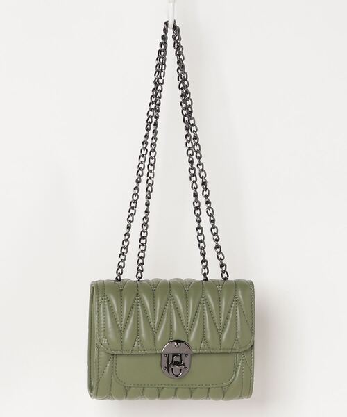 Burner（バーナー）の「【OKUOKU　0909】チェーンショルダー　キルティング　ミニバッグ（ショルダーバッグ・レディース・ブラック/グリーン/キナリ/その他6/その他5/その他4・FREE）」の16枚目の写真