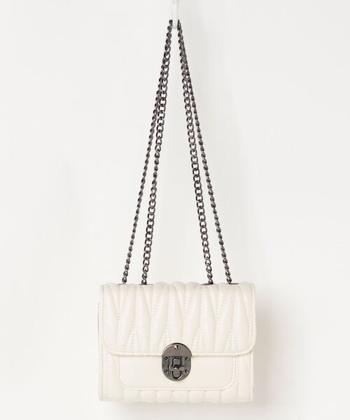 Burner（バーナー）の「【OKUOKU　0909】チェーンショルダー　キルティング　ミニバッグ（ショルダーバッグ・レディース・ブラック/グリーン/キナリ/その他6/その他5/その他4・FREE）」の18枚目の写真