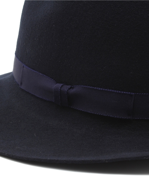 SHIPS JET BLUE(シップスジェットブルー)の「JB: ロングブリム フェドラ フェルトハット(ハット・メンズ・ネイビー/ブラック/カーキ・ONE SIZE)」の8枚目の写真
