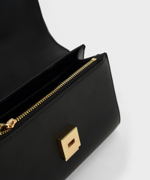 CHARLES&KEITH グリッタード エンベリッシュドクラッチ バッグ