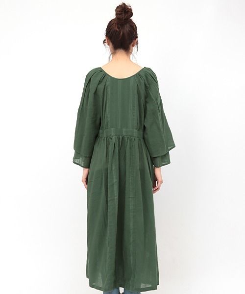 チチカカ（チチカカ）の「エコフレンドリーダイ2WAYワンピース（ワンピース・レディース・ベージュ/レッド/グリーン・FREE）」の18枚目の写真