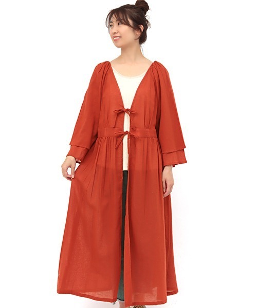 チチカカ（チチカカ）の「エコフレンドリーダイ2WAYワンピース（ワンピース・レディース・ベージュ/レッド/グリーン・FREE）」の14枚目の写真