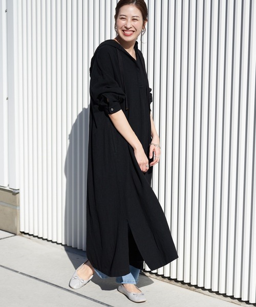 CIAOPANIC TYPY（チャオパニックティピー）の「カフタンワンピース（ワンピース・レディース・ブラック/ベージュ/オフホワイト・ONE SIZE）」の21枚目の写真