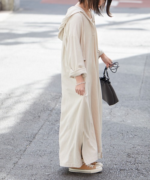 CIAOPANIC TYPY（チャオパニックティピー）の「カフタンワンピース（ワンピース・レディース・ブラック/ベージュ/オフホワイト・ONE SIZE）」の18枚目の写真