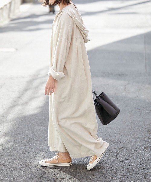 CIAOPANIC TYPY（チャオパニックティピー）の「カフタンワンピース（ワンピース・レディース・ブラック/ベージュ/オフホワイト・ONE SIZE）」の14枚目の写真