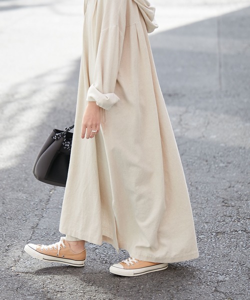 CIAOPANIC TYPY（チャオパニックティピー）の「カフタンワンピース（ワンピース・レディース・ブラック/ベージュ/オフホワイト・ONE SIZE）」の16枚目の写真