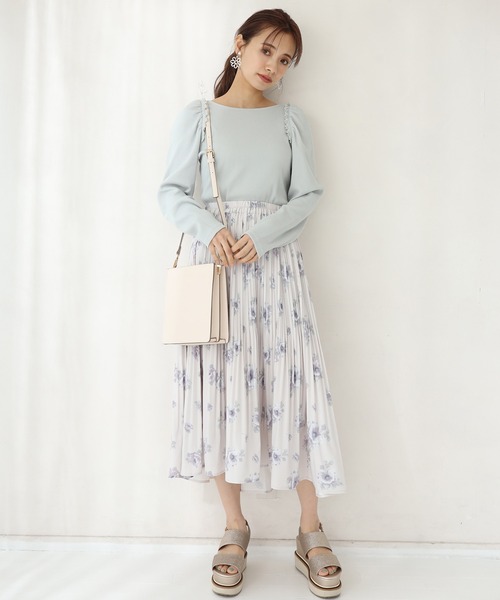 one after another NICE CLAUP(ワンアフターアナザーナイスクラップ)の「イレヘムプリーツスカート(スカート・レディース・ベージュ/その他1/アイボリー/その他2・FREE)」の12枚目の写真