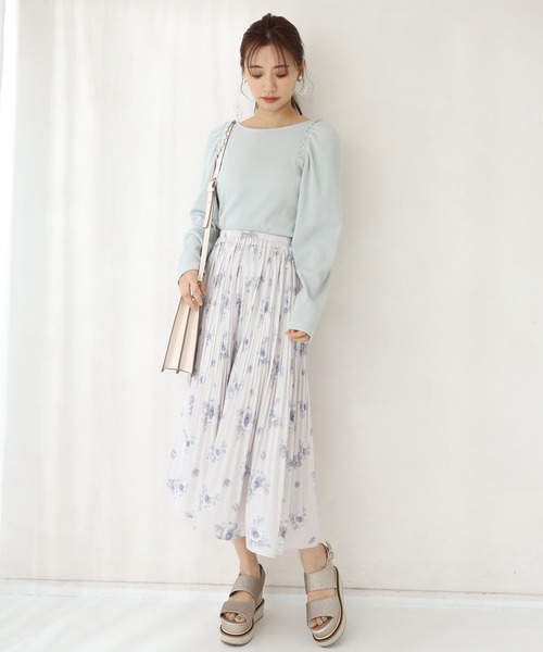 one after another NICE CLAUP(ワンアフターアナザーナイスクラップ)の「イレヘムプリーツスカート(スカート・レディース・ベージュ/その他1/アイボリー/その他2・FREE)」の13枚目の写真