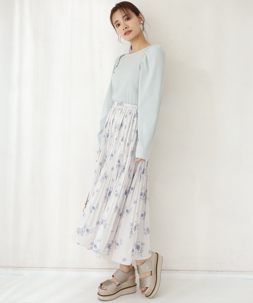 one after another NICE CLAUP(ワンアフターアナザーナイスクラップ)の「イレヘムプリーツスカート(スカート・レディース・ベージュ/その他1/アイボリー/その他2・FREE)」の14枚目の写真