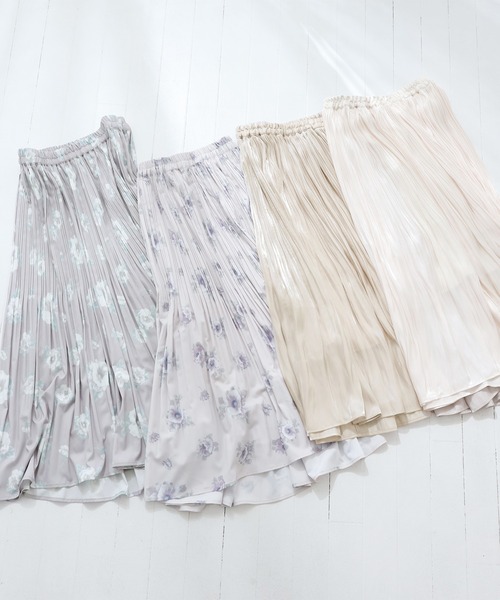 one after another NICE CLAUP(ワンアフターアナザーナイスクラップ)の「イレヘムプリーツスカート(スカート・レディース・ベージュ/その他1/アイボリー/その他2・FREE)」の15枚目の写真